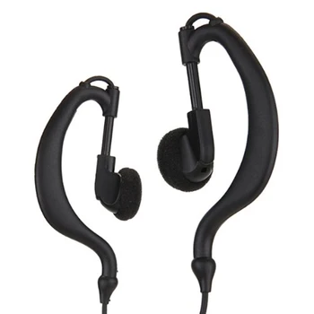 Kenwood Walkie Talkie Radyo için Marsnaska Siyah Yüksek Kalite Earhanger Kulak Kancası Kulaklık Kulaklık Kulaklık